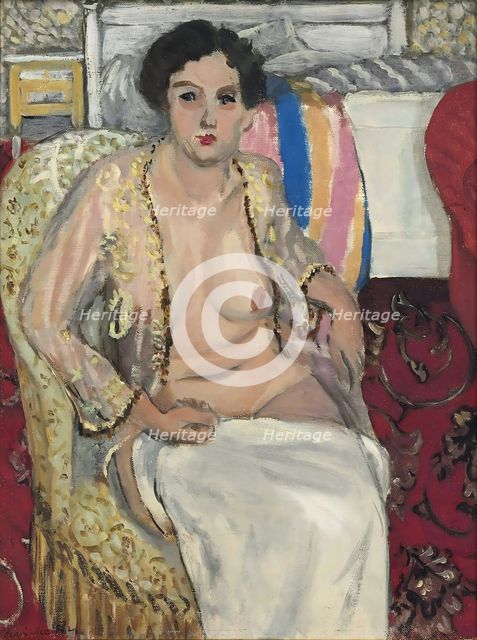 Woman in an Armchair (Woman in a negligee), 1920. Creator: Matisse, Henri (1869-1954).