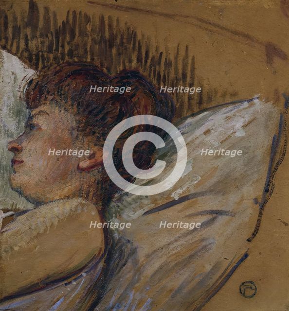 Woman in bed, c1893/1895. Creator: Henri de Toulouse-Lautrec.
