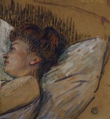 Woman in bed, c1893/1895. Creator: Henri de Toulouse-Lautrec