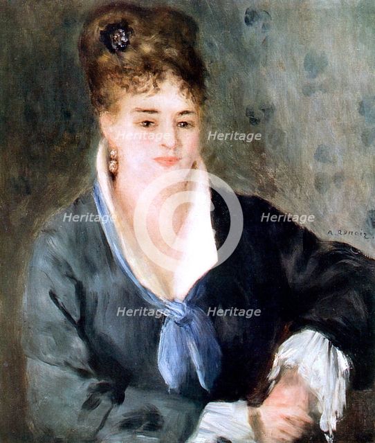 'Woman in black', 1876. Artist: Pierre-Auguste Renoir