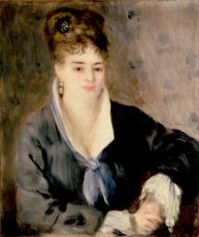 Woman in Black, 1876. Creator: Pierre-Auguste Renoir