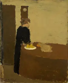 Woman in Black, c. 1891. Creator: Edouard Vuillard