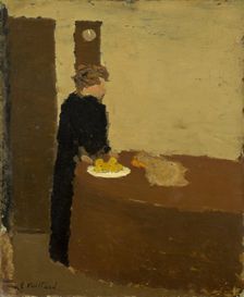Woman in Black, c. 1891. Creator: Edouard Vuillard