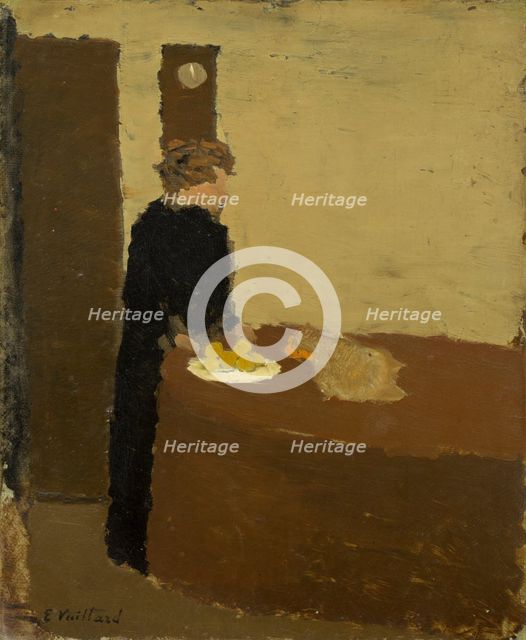 Woman in Black, c. 1891. Creator: Edouard Vuillard.