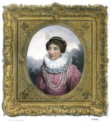 Woman in Elizabethan dress c1819Artist: G Engelmann