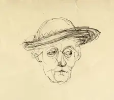 Woman in hat, 1953. Creator: Shirley Markham