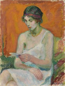 Woman in her Petticoat, 1912. Creator: Magnus Enckell