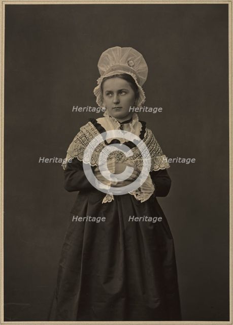 Woman in Lorraine Dress, c. 1860s-70s. Creator: Adolphe Braun (French, 1812-1877).
