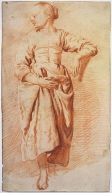 Woman in Peasant Dress early 1670s. Artist: Adriaen van de Velde