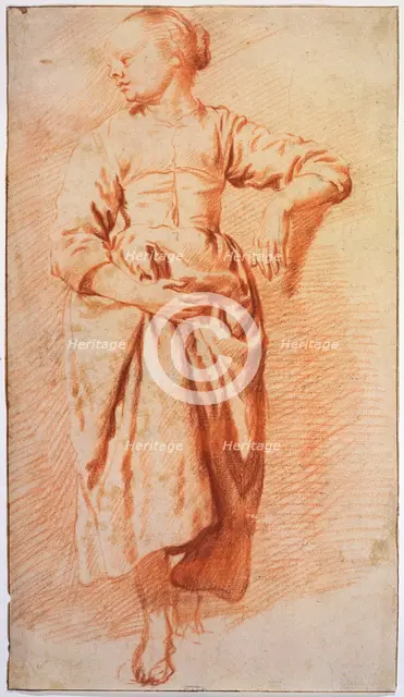 'Woman in Peasant Dress', early 1670s. Artist: Adriaen van de Velde