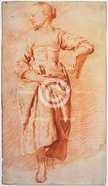 'Woman in Peasant Dress', early 1670s. Artist: Adriaen van de Velde
