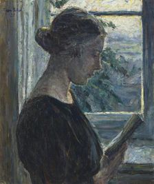 Woman in Profile, 1925. Creator: Signe Scheel