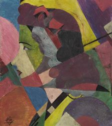 Woman in Profile. Creator: Klyun, Ivan Vassilyevich (1873-1942)
