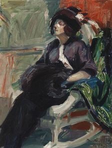 Woman in Rocking Chair, 1910. Creator: Santeri Salokivi