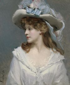 Woman In White, c1880. Creator: Raimundo de Madrazo y Garreta