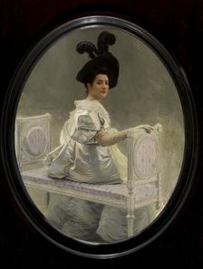 Woman in White, c1880s. Creator: Jan Van Beers