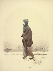 Woman in Winter Dress, 1866-1867. Creator: Felice Beato