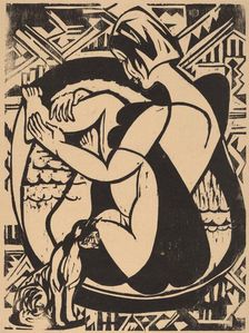 Woman in the Bathtub, 1936. Creator: Ernst Kirchner