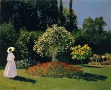 Woman in the Garden, 1867. Creator: Claude Monet