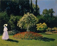 Woman in the Garden, 1867. Creator: Claude Monet