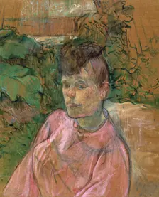 Woman in the Garden of Monsieur Forest 1889-1891. Artist: Henri de Toulouse-Lautrec