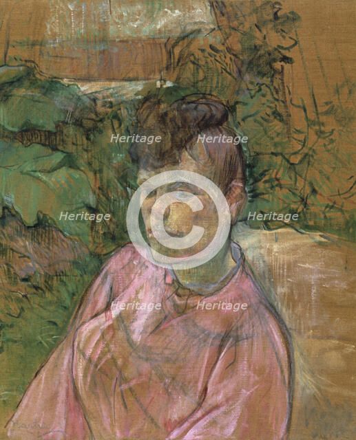 'Woman in the Garden of Monsieur Forest', 1889-1891. Artist: Henri de Toulouse-Lautrec