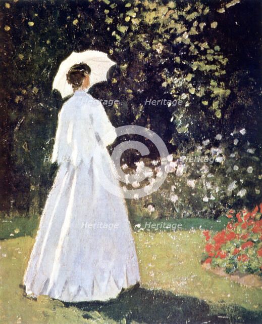 'Woman in the Garden, Sainte Adresse', detail, 1867. Artist: Claude Monet
