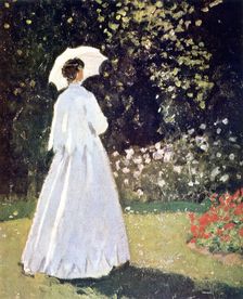 Woman in the Garden, Sainte Adresse detail, 1867. Artist: Claude Monet