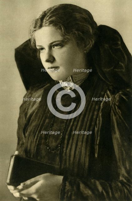 Woman in traditional costume, Upper Austria, c1935.  Creator: Unknown.