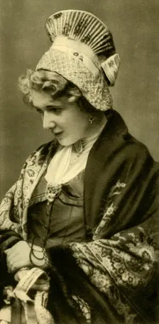 Woman in traditional costume, Lower Austria, c1935. Creator: Unknown