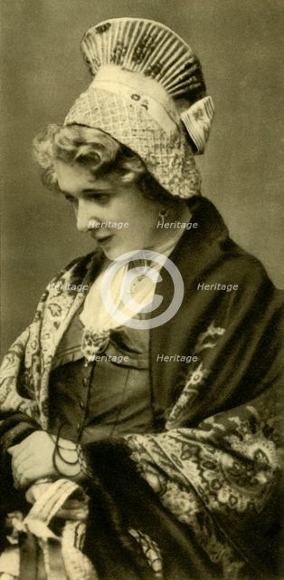 Woman in traditional costume, Lower Austria, c1935.  Creator: Unknown.