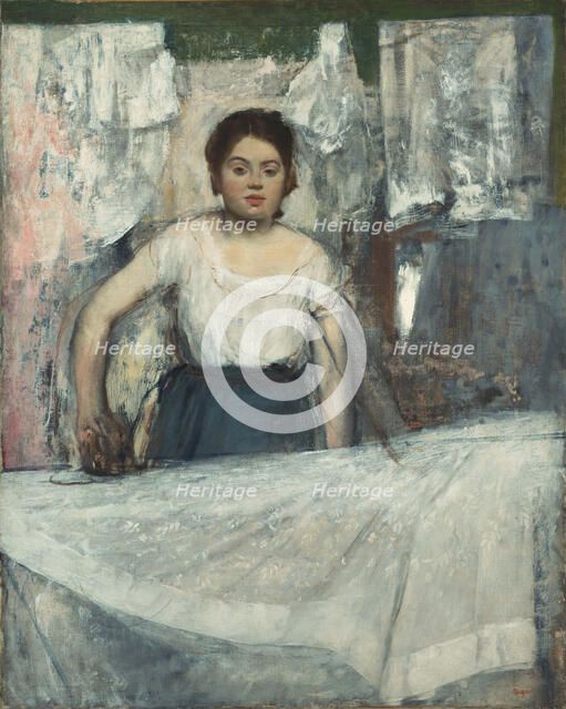 Woman Ironing. Artist: Degas, Edgar (1834-1917)