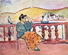 Woman on a Terrace 1907. Creator: Henri Matisse