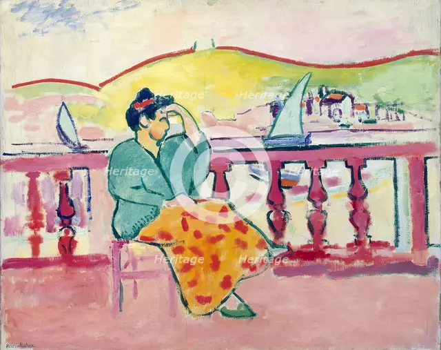 Woman on a Terrace, 1907. Creator: Henri Matisse.