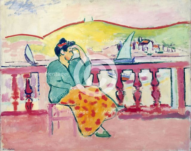 Woman on a Terrace, 1907. Creator: Henri Matisse.