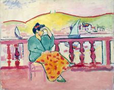 Woman on a Terrace, 1907. Creator: Henri Matisse