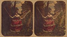 Woman on a swing, about 1860. Creator: Joseph John Elliott