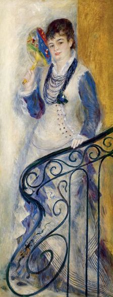 Woman on a Staircase, 1876. Creator: Pierre-Auguste Renoir