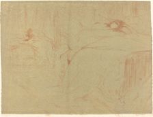 Woman on Her Back (Femme sur le dos), 1896. Creator: Henri de Toulouse-Lautrec