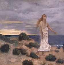 Woman on the Beach, 1887. Creator: Pierre Puvis de Chavannes