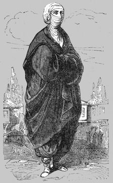 Woman of Constantinople in the Street; The Women of Turkey 1854. Creator: Unknown