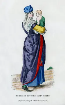Woman of Bayonne, France, 16th century (1882-1884)