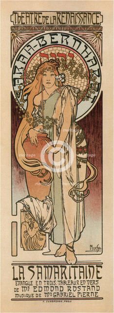 Woman of Samaria (Poster). Artist: Mucha, Alfons Marie (1860-1939)
