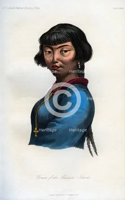 'Woman of the Aleutian Islands', 1848. Artist: Unknown