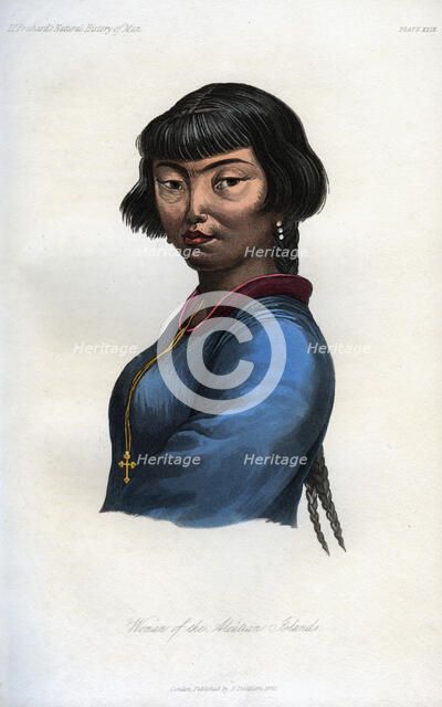 'Woman of the Aleutian Islands', 1848. Artist: Unknown