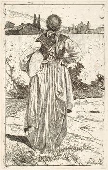 Woman of the Gabbro [Donna al gabbro], 1886/1887. Creator: Giovanni Fattori