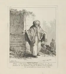 Woman of the People, plate one from Divers Habillements des Peuples du Nord, 1765. Creator: Jean Baptiste Le Prince