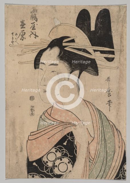 Woman of the Yoshiwara, 1753-1806. Creator: Kitagawa Utamaro (Japanese, 1753?-1806).