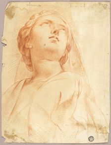 Woman Looking Upwards, n.d. Creator: Unknown