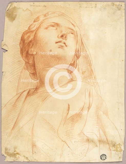 Woman Looking Upwards, n.d. Creator: Unknown.